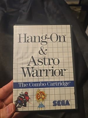 Hang-On & Astro Warrior: The Combo Cartridge (Sega Master, 1986) Tested Working