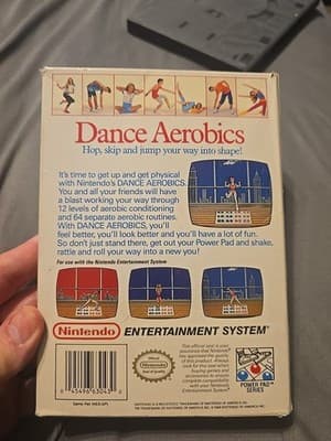 Dance Aerobics (Nintendo Entertainment System, 1989) CIB TESTED AND WORKING - Image 1