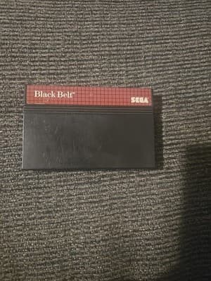 Sega Master System Black Belt Authentic Game Cleaned Tested Working - Image 1