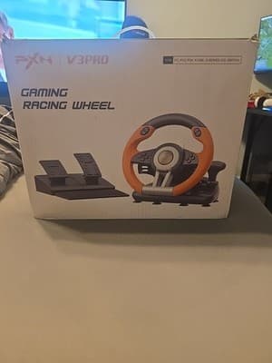 PXN V3II Pro Racing Car Gaming Steering Wheel with Pedals - Thumbnail 3