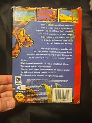 The Jungle Book (Sega Genesis, 1995) CIB Cardboard Box, Tested Working - Thumbnail 2