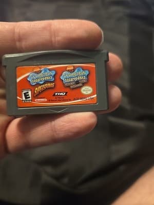 2 Games in 1 Double Pack: SpongeBob (Game Boy Advance), Cartridge Only Tested - Image 1