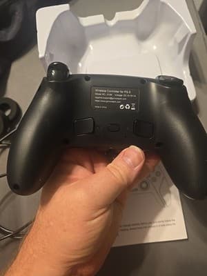 Wireless RGB Controler For PS5, PC, Steam Deck. Black And Red Tested Working - Thumbnail 4