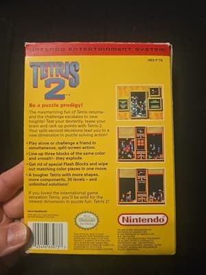 Tetris 2 CIB (Nintendo Entertainment System, 1993) TESTED AND WORKING - Thumbnail 2