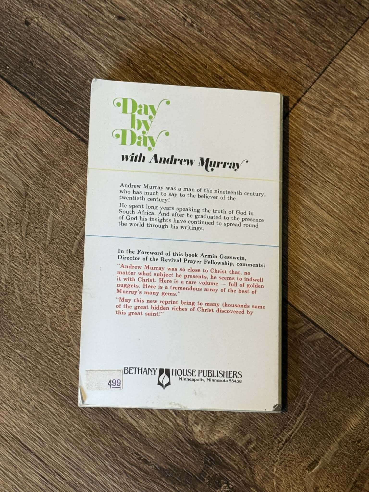 Day by Day with Andrew Murray - Vintage Christian Devotional - Thumbnail 3