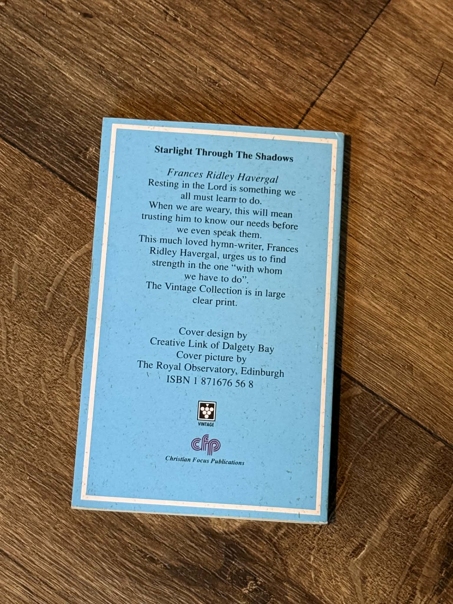 Starlight Through The Shadows by Frances Ridley Havergal - Large Print - Thumbnail 3