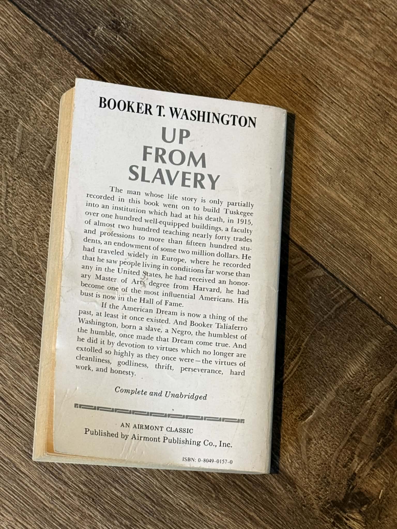 Booker T. Washington Up From Slavery Vintage Paperback - Thumbnail 3