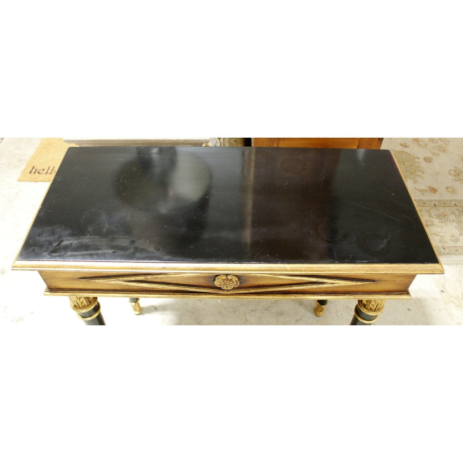 Black & Gold Console Table - Black & Gold - Thumbnail 4