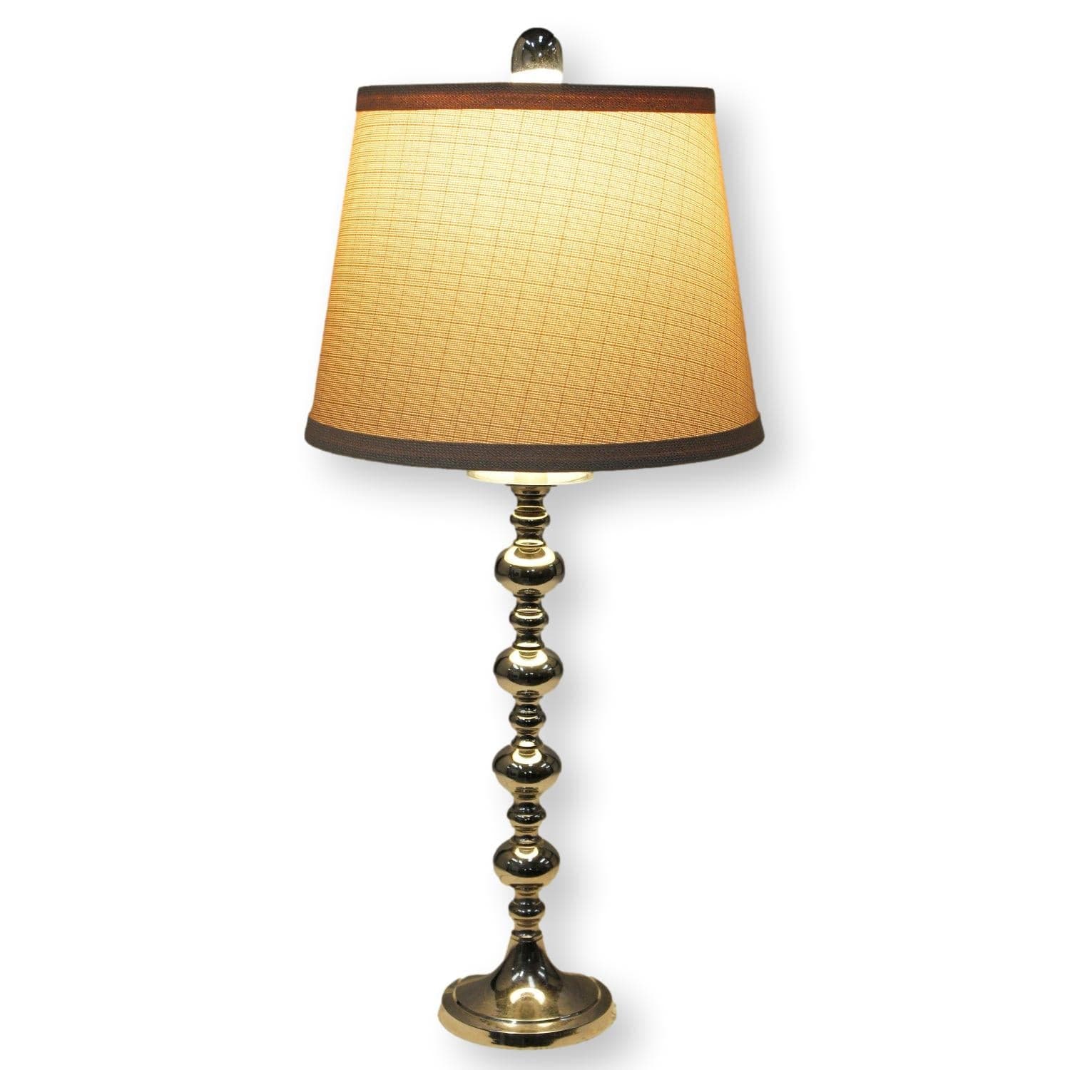 Stacked Chrome Ball Table Lamp - Thumbnail 2