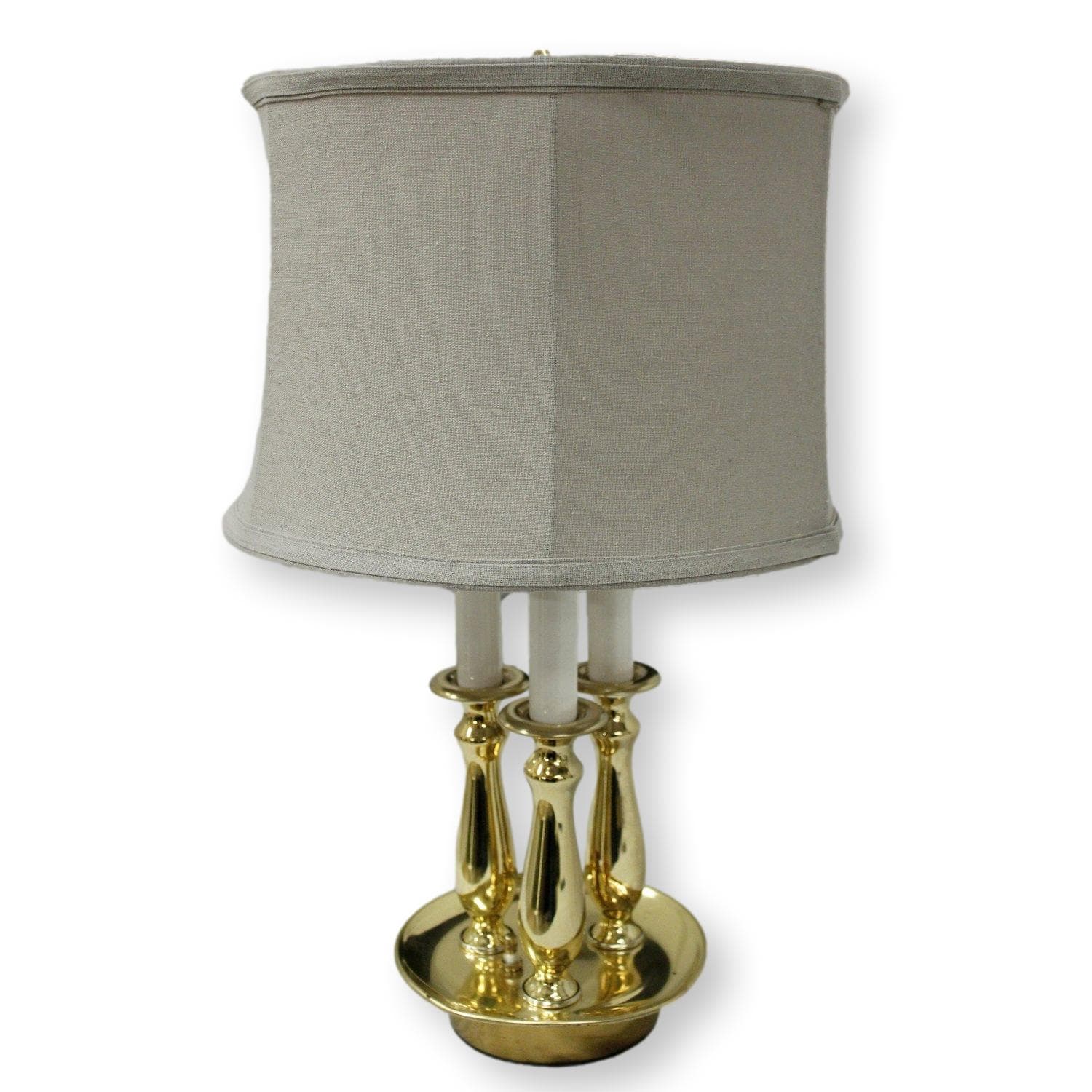 Alsy Brass Tri-Candle Desk Lamp - Image 1