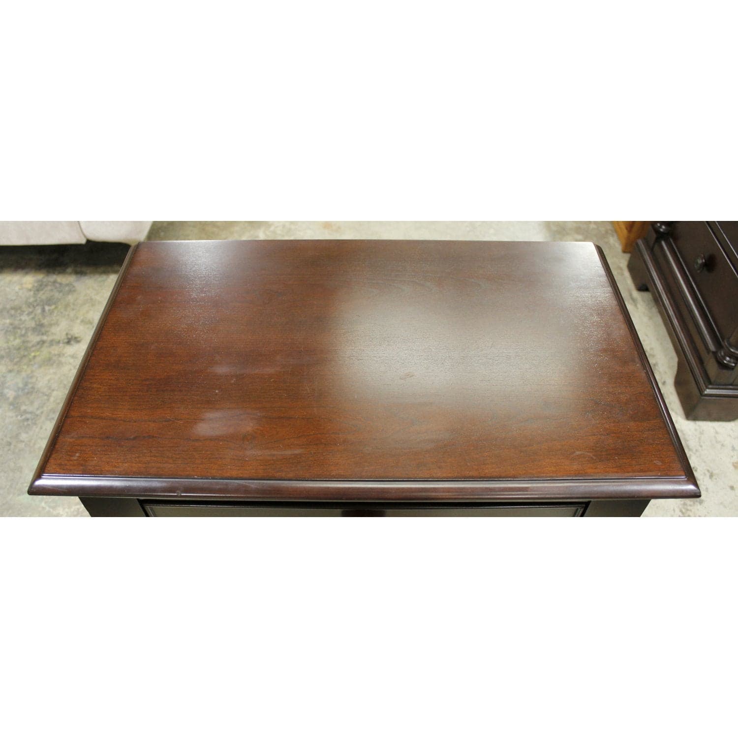 3 Drawer Nightstand w/Pillars - Dark Brown - Thumbnail 5