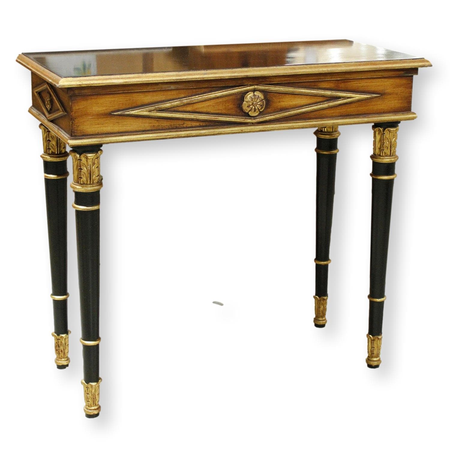 Black & Gold Console Table - Black & Gold - Image 1