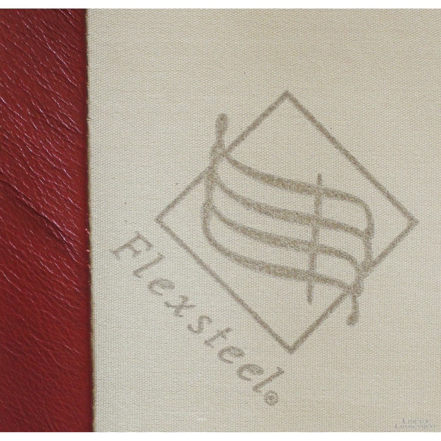 Flexsteel Scarlet Leather Loveseat - Red - Thumbnail 5