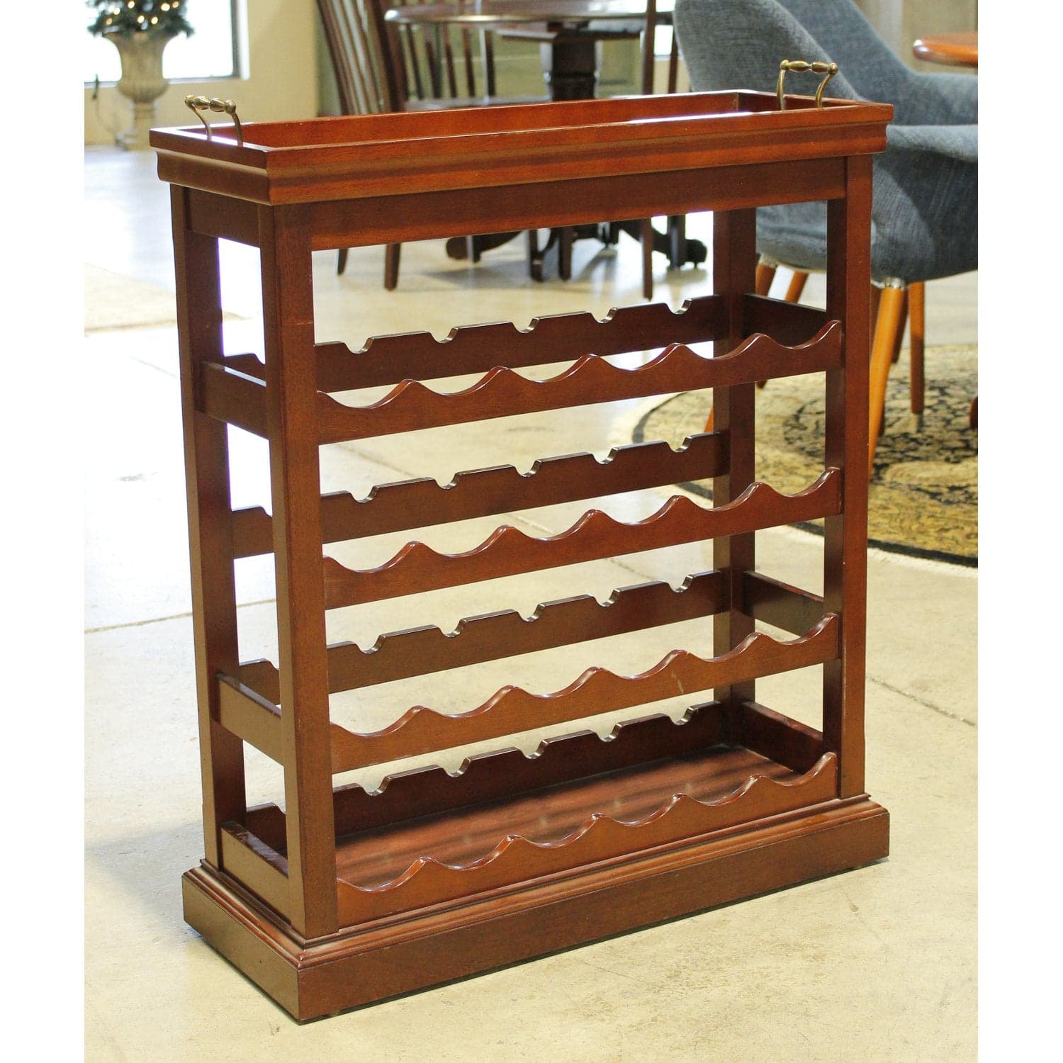 Bombay Co. Wine Rack w/Tray - Thumbnail 2