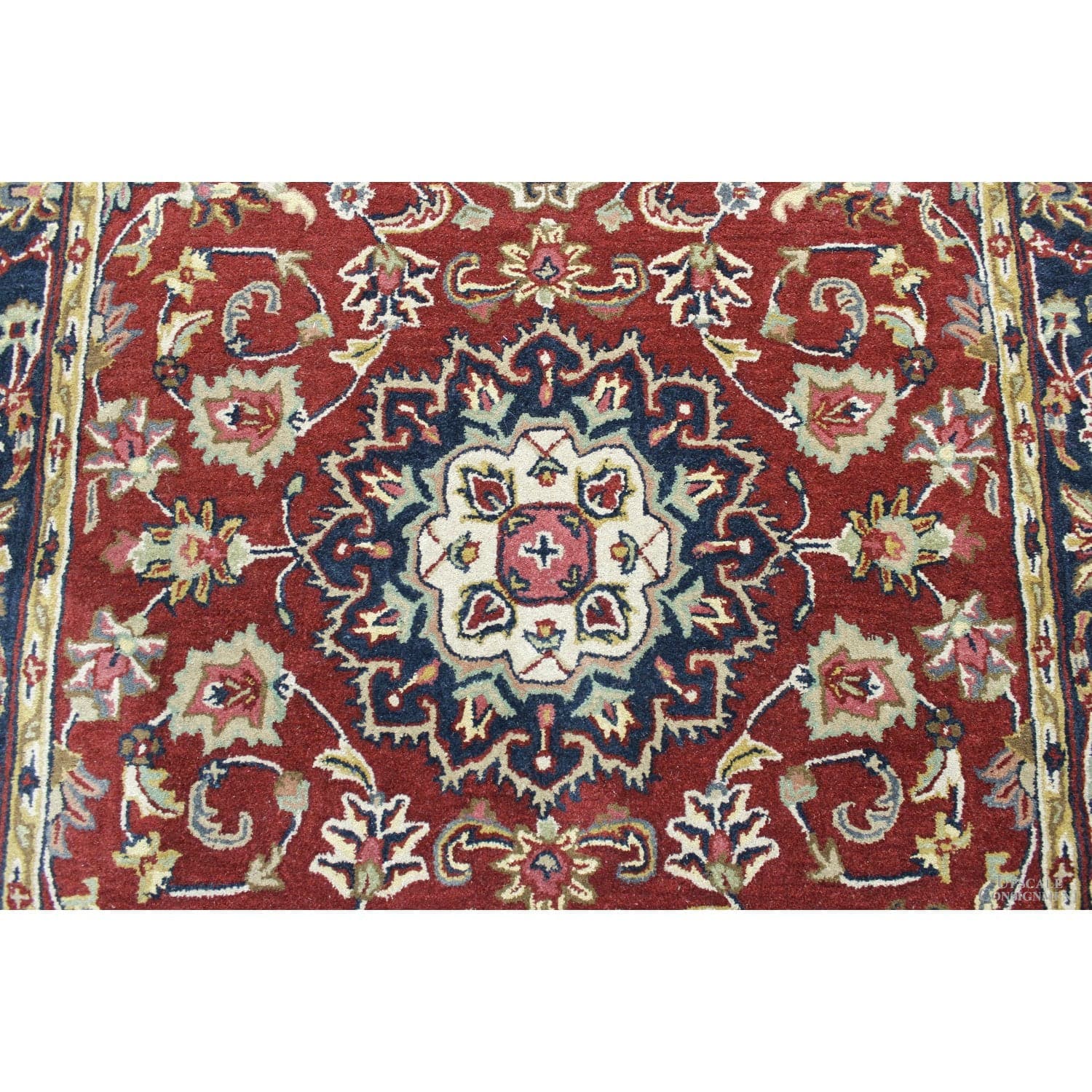 Safavieh 6' X 9' Burgundy & Navy Wool Area Rug - Thumbnail 3