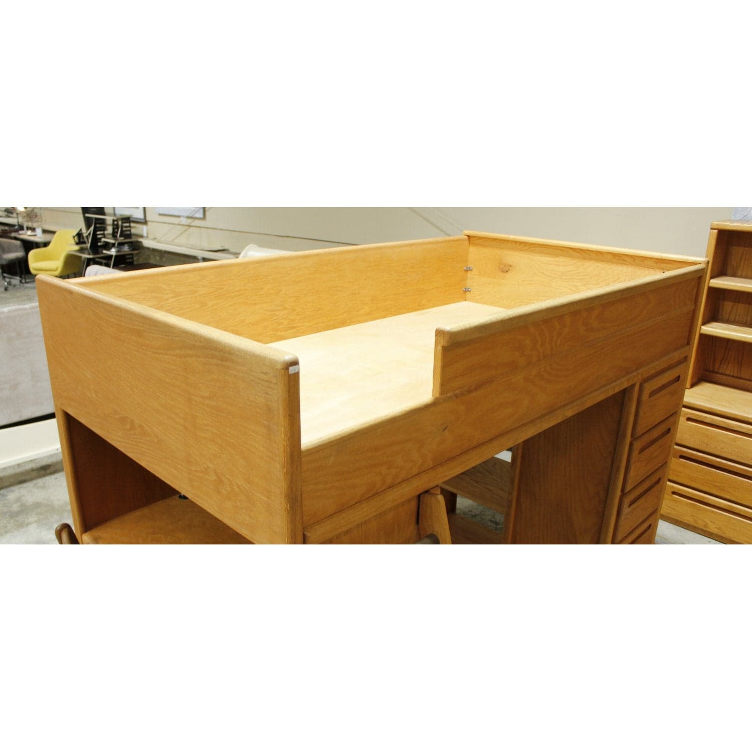 Oak Loft Bunk Bed w/Desk & Chair - Thumbnail 5