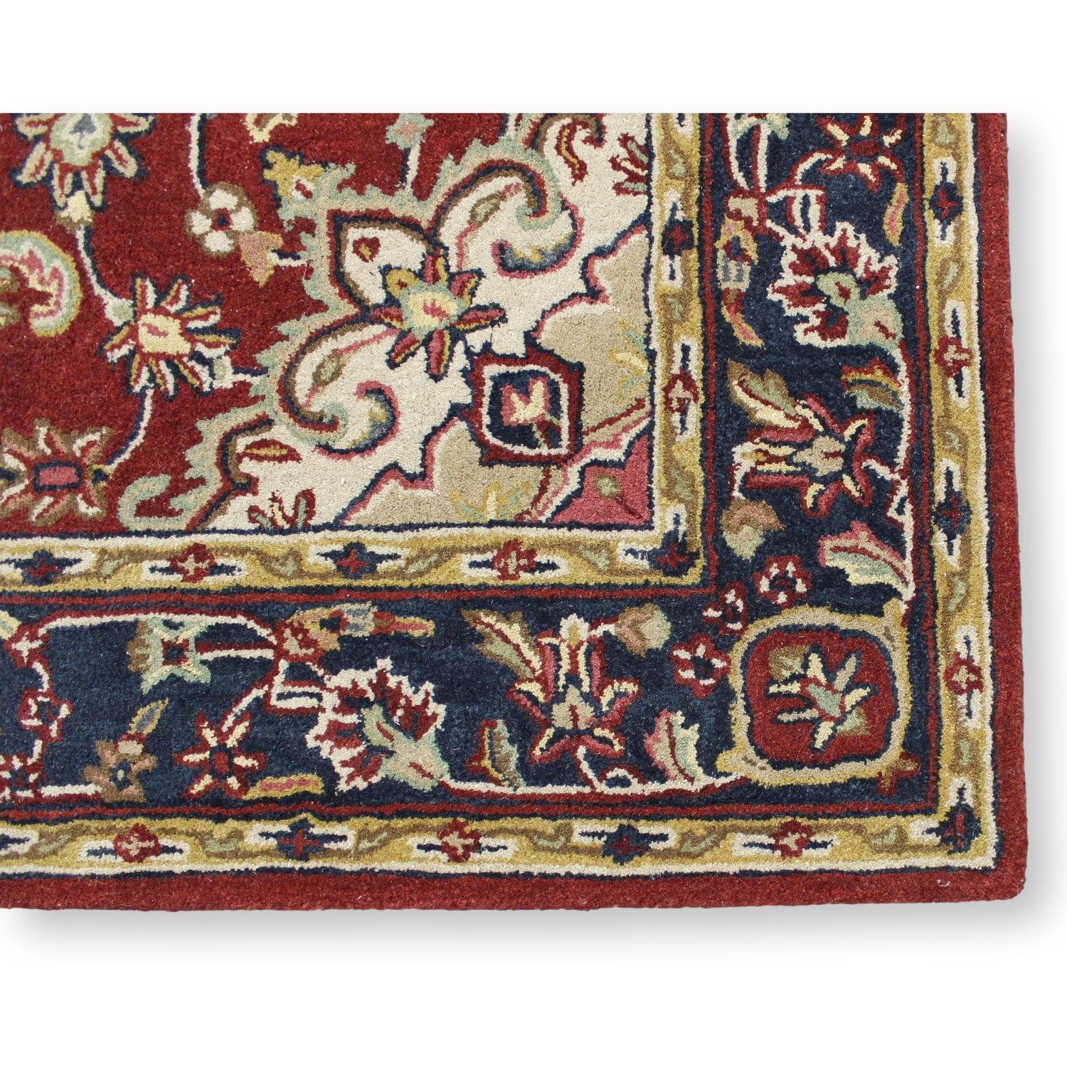 Safavieh 6' X 9' Burgundy & Navy Wool Area Rug - Thumbnail 2