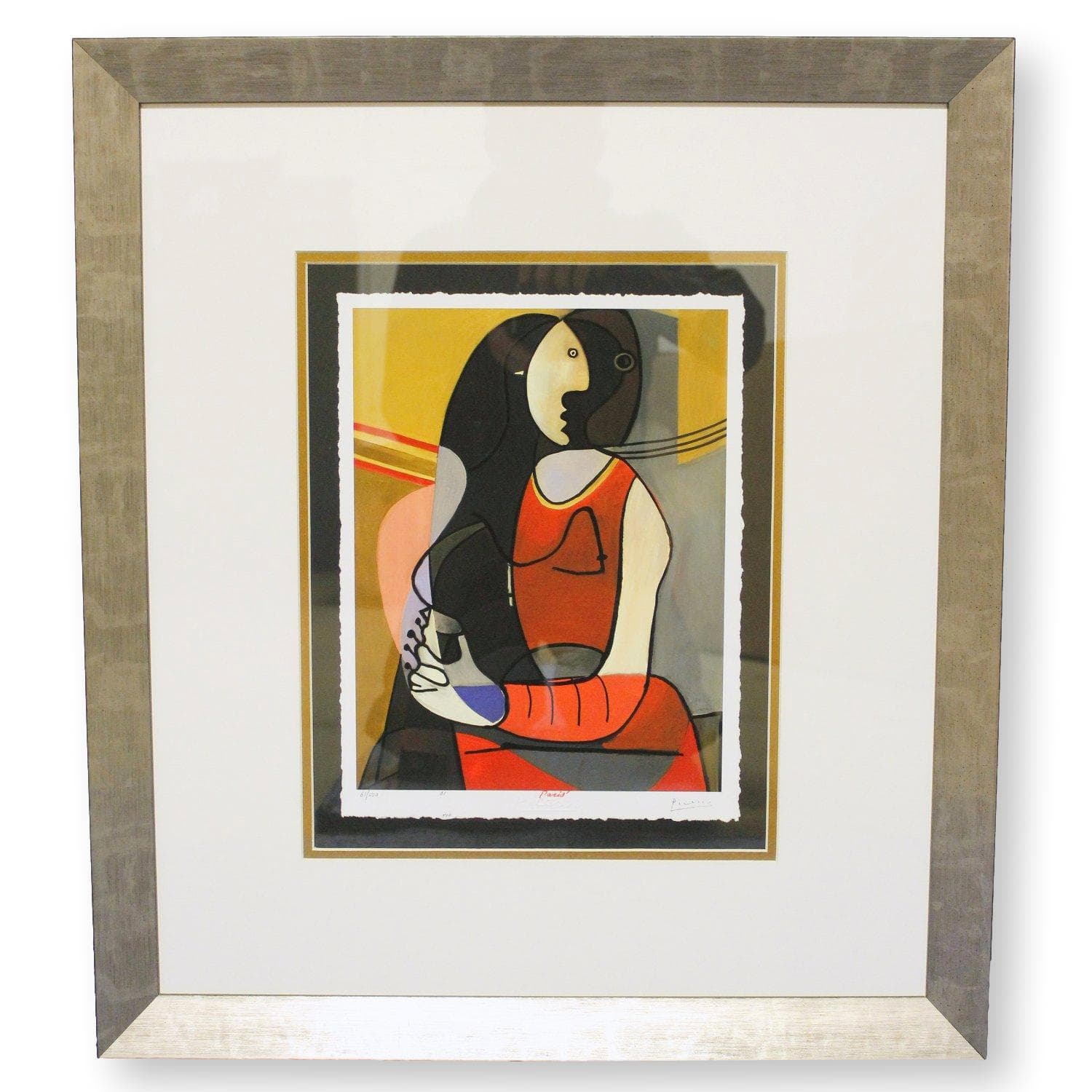 Gallery Framed Art Print 'Seated Woman' By Pablo Picasso - Image 1