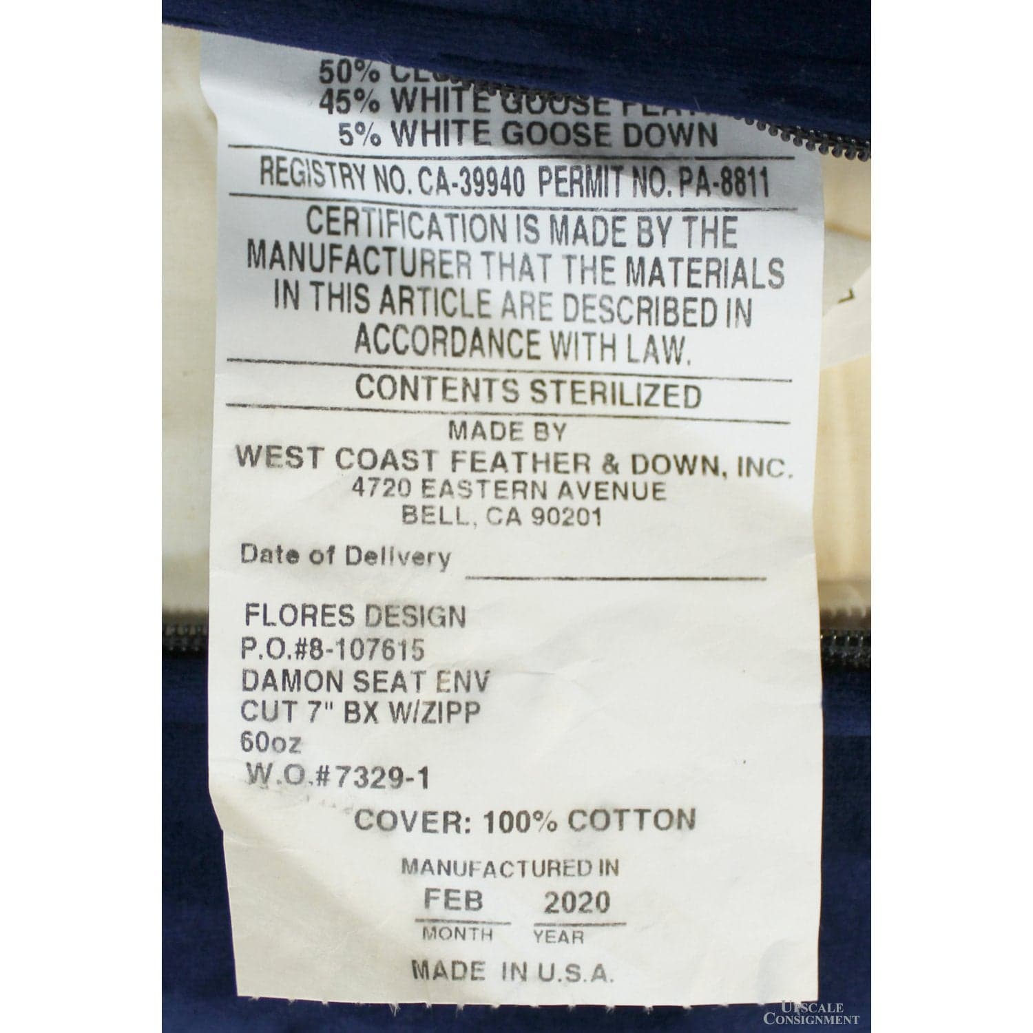 Flores Design 'Damon' Electric Blue Sofa - Blue - Thumbnail 5