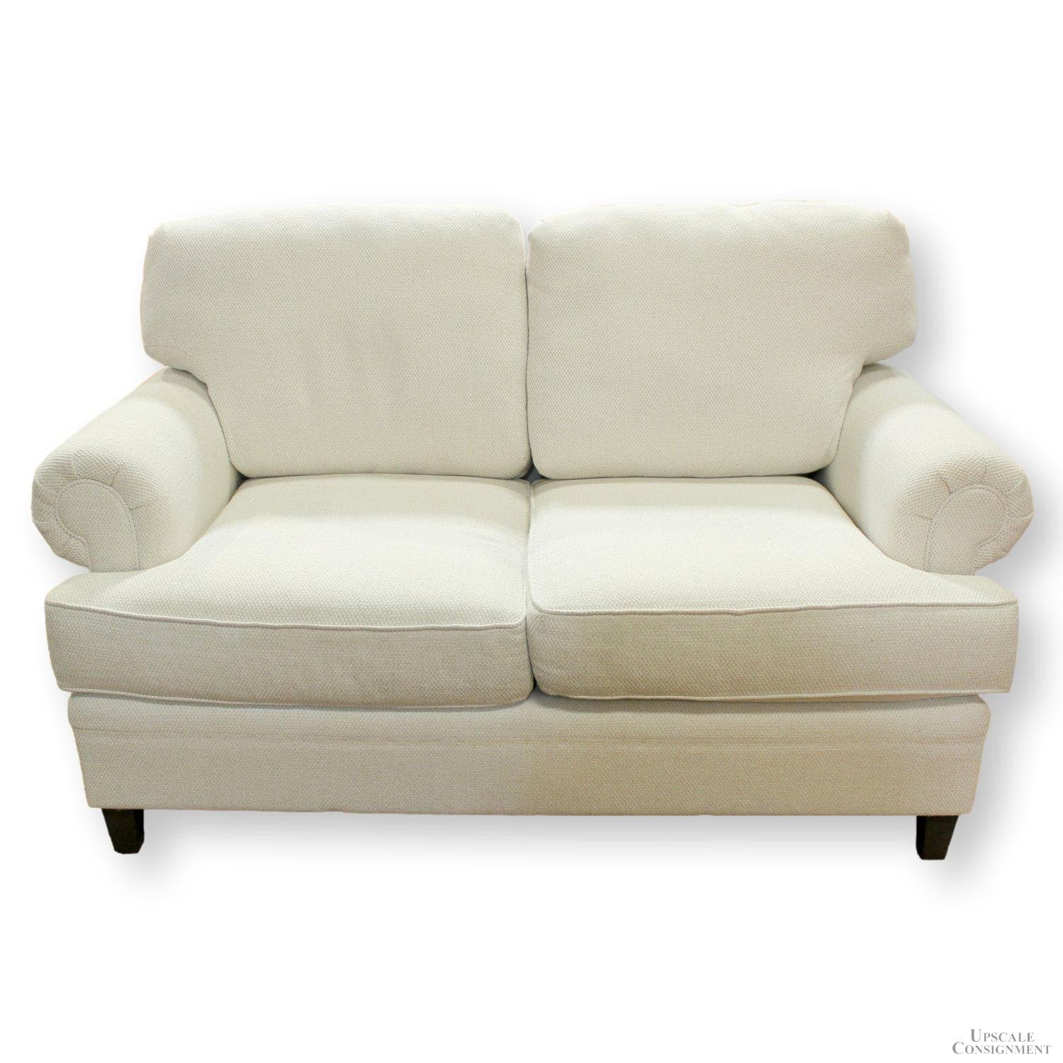 Harden Furniture White Loveseat - White - Image 1