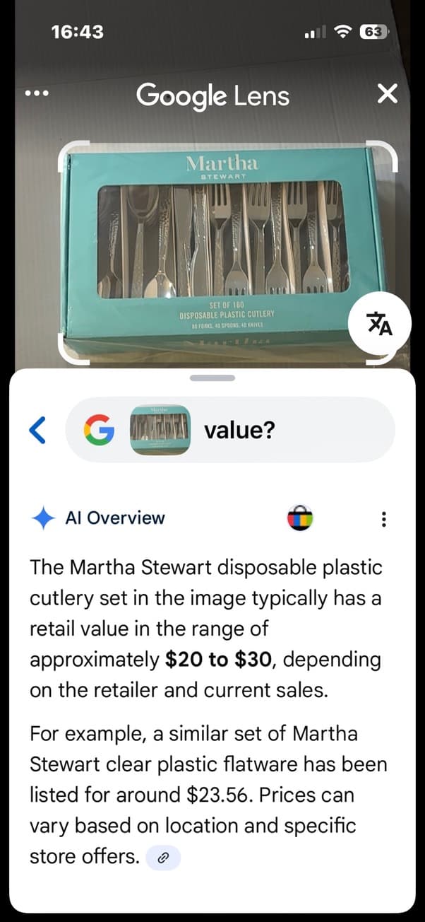 Martha Stewart Disposable Silverware Set for Weddings & Events - Thumbnail 3