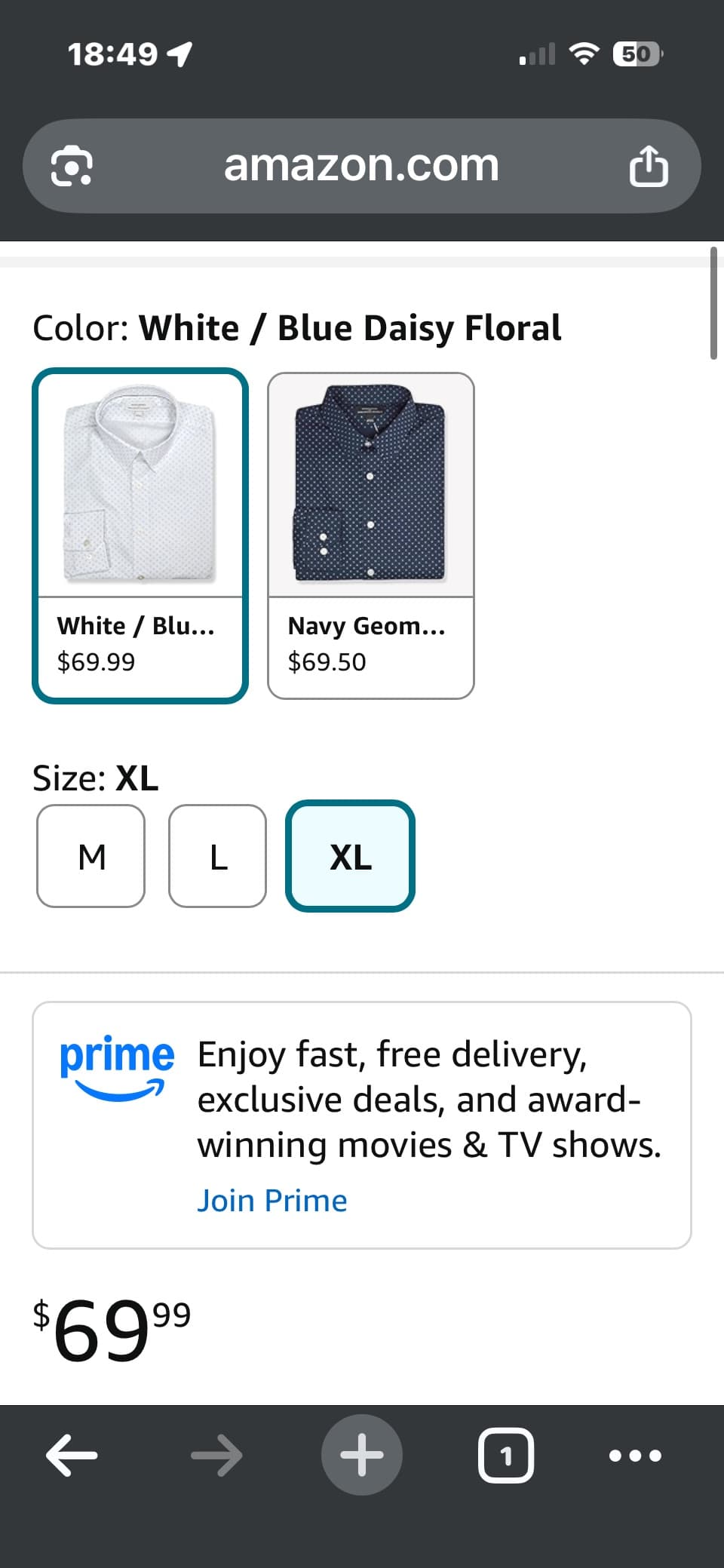 Banana Republic Mens 801207 Slim Fit Untucked Button Down Shirt - Thumbnail 6