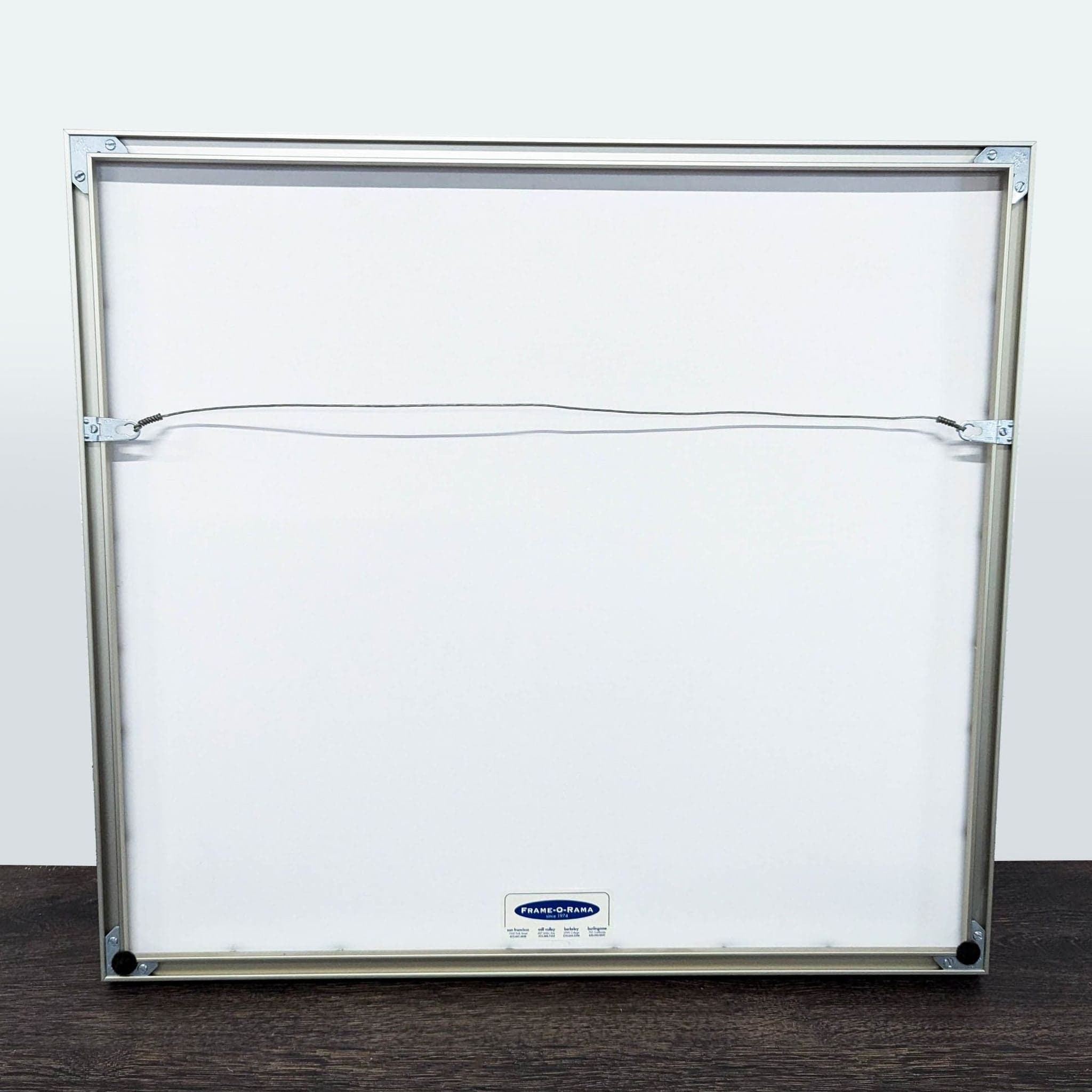 Original Asian Ink on Silk Painting – Abstract Calligraphic Circles w/ Artist Seal (Framed) - Thumbnail 3