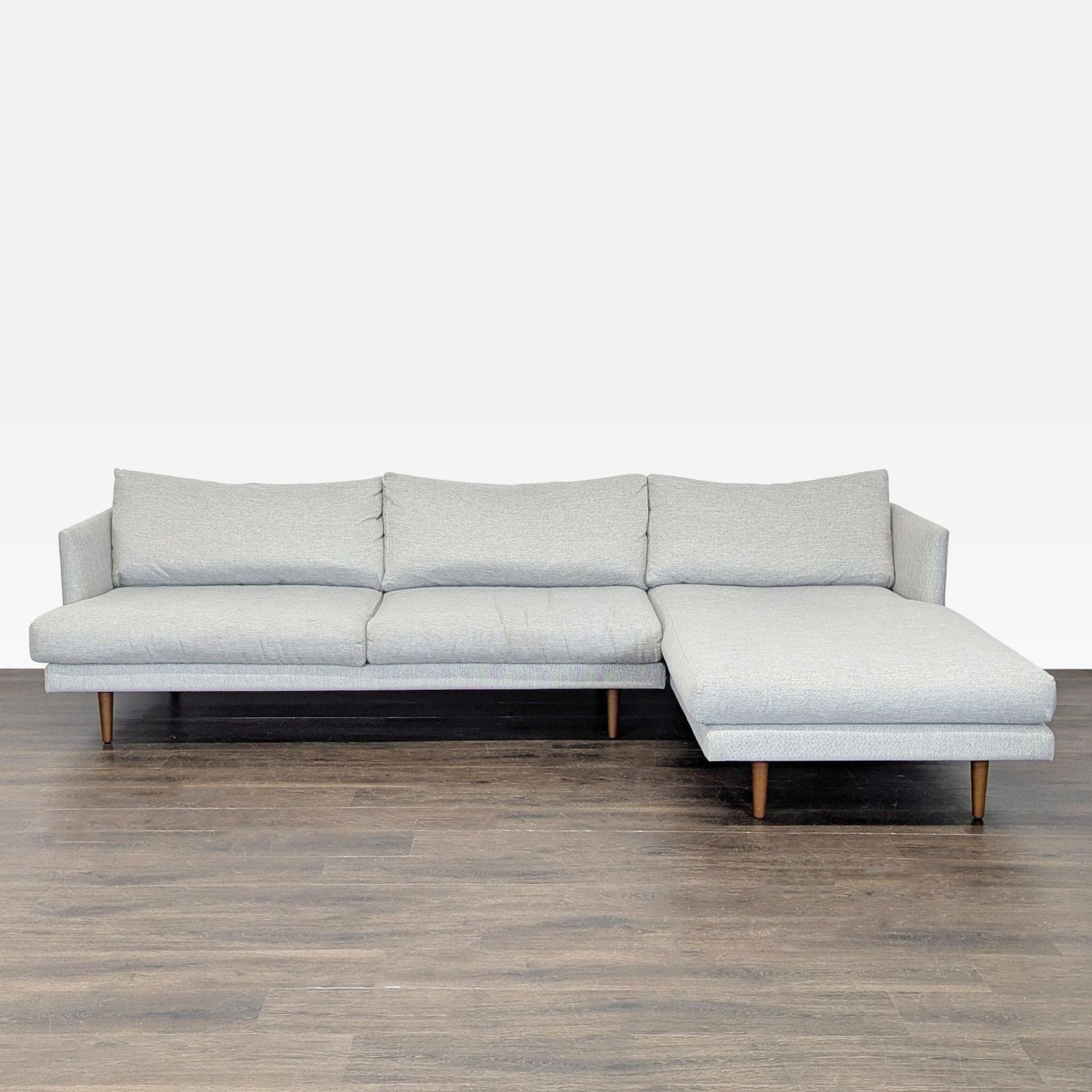 Article Burrard Modern Light Grey Sectional Sofa with Chaise - Image 1