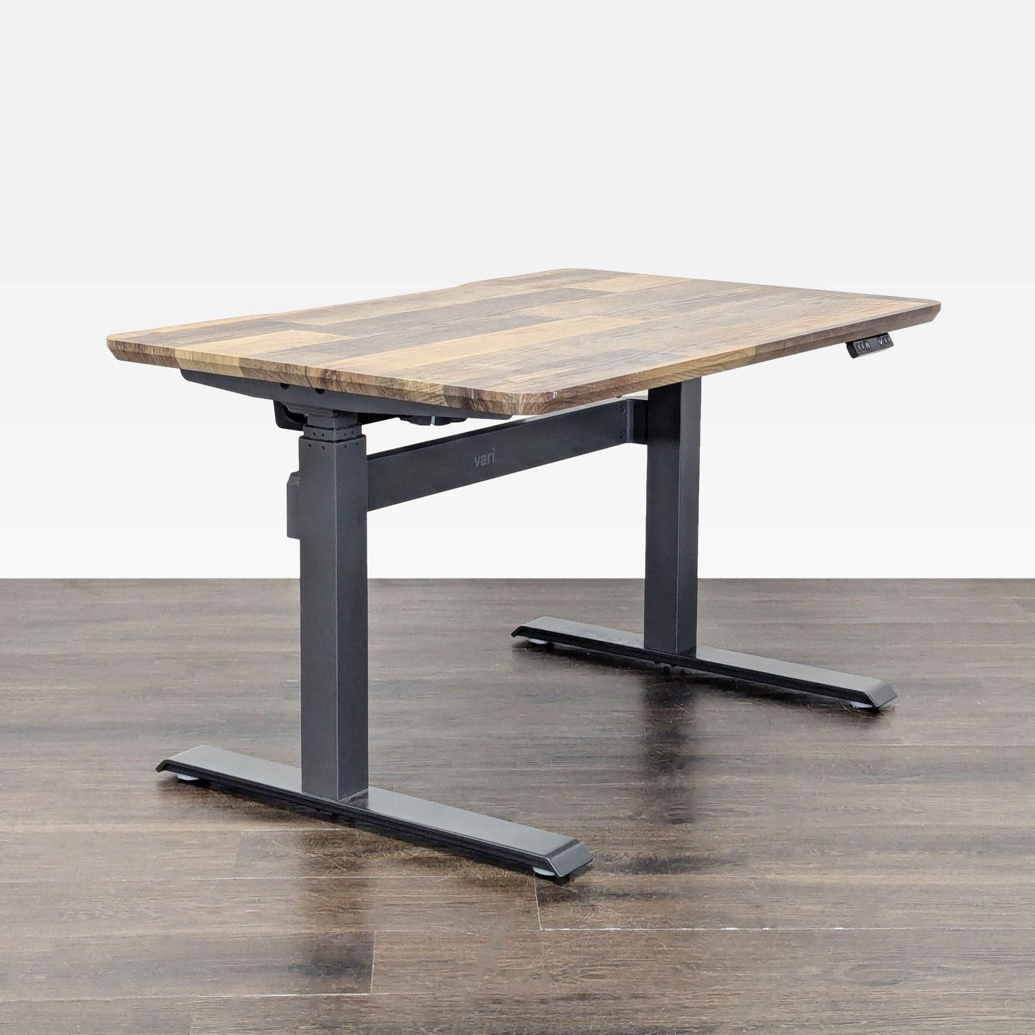 Varidesk Electric Adjustable Standing Desk - Wood Finish - Thumbnail 2