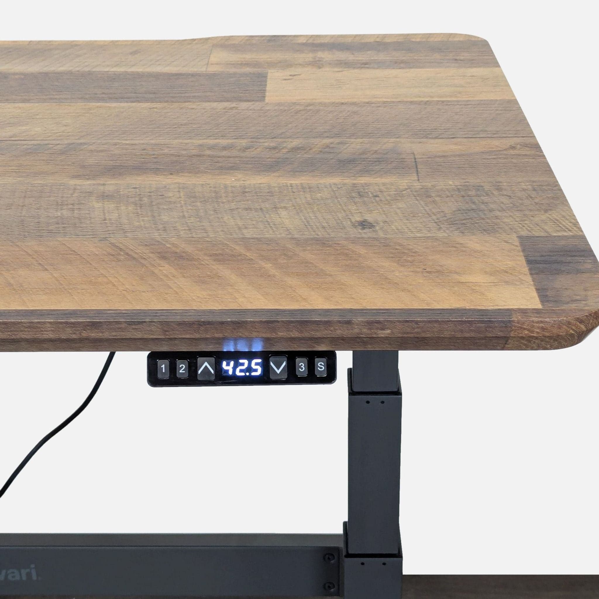 Varidesk Electric Adjustable Standing Desk - Wood Finish - Thumbnail 4