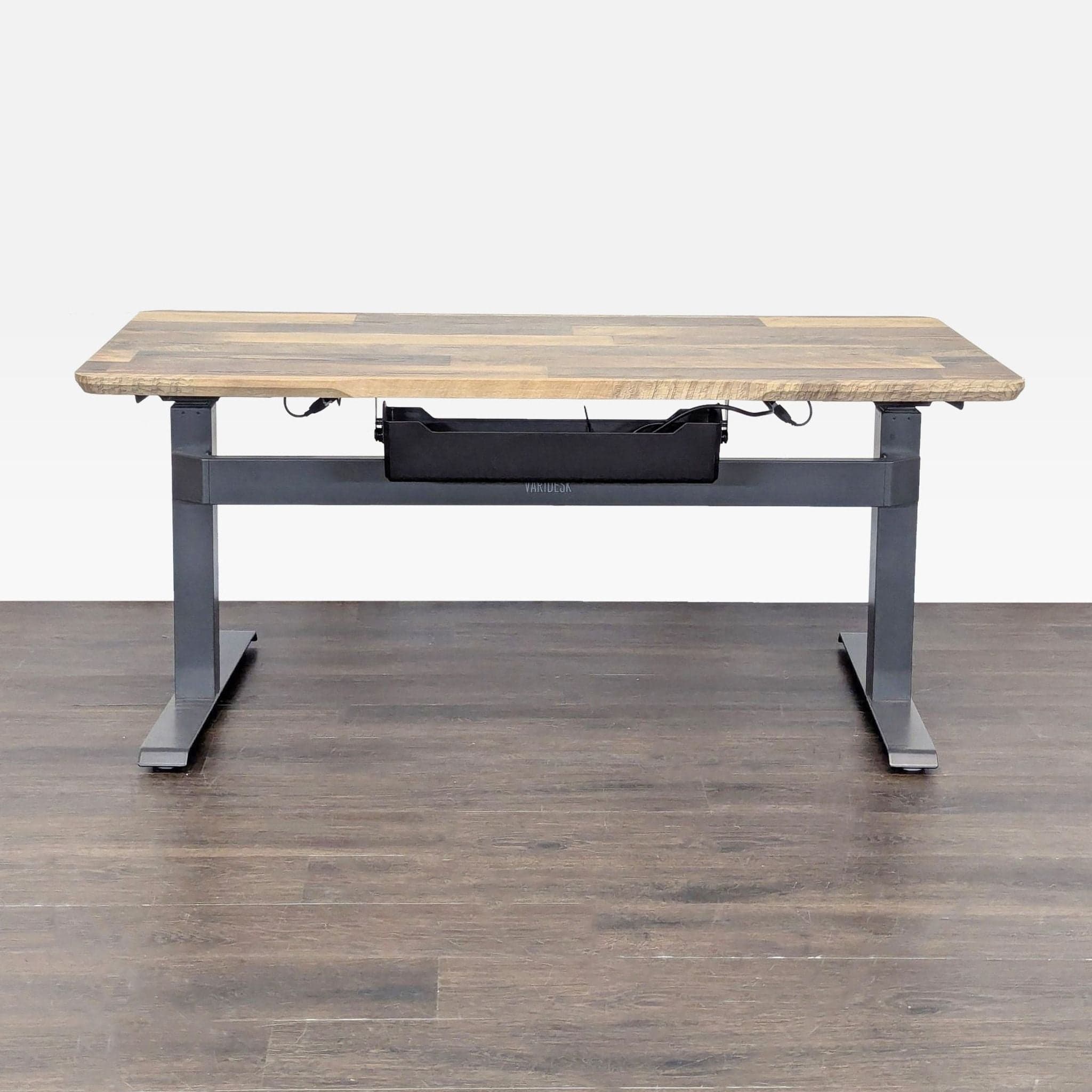 Varidesk Electric Adjustable Height Standing Desk with Wood Finish Top - Thumbnail 9