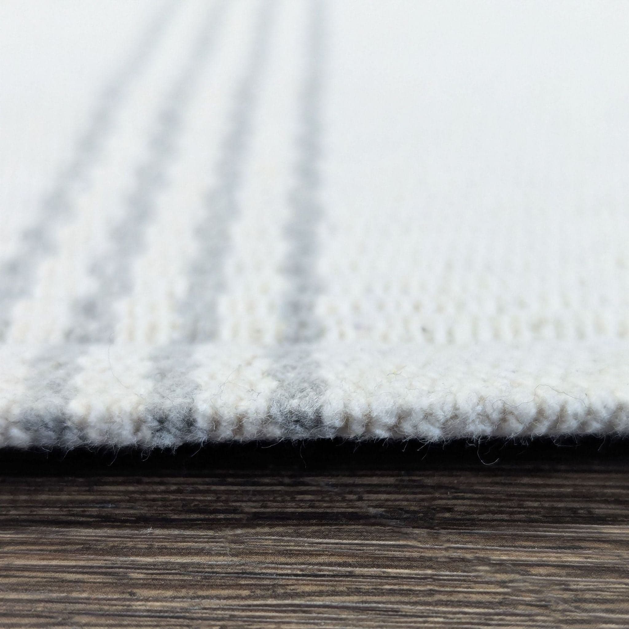 Dash and Albert Ivory & Grey Striped Flat Weave Rug - Thumbnail 6