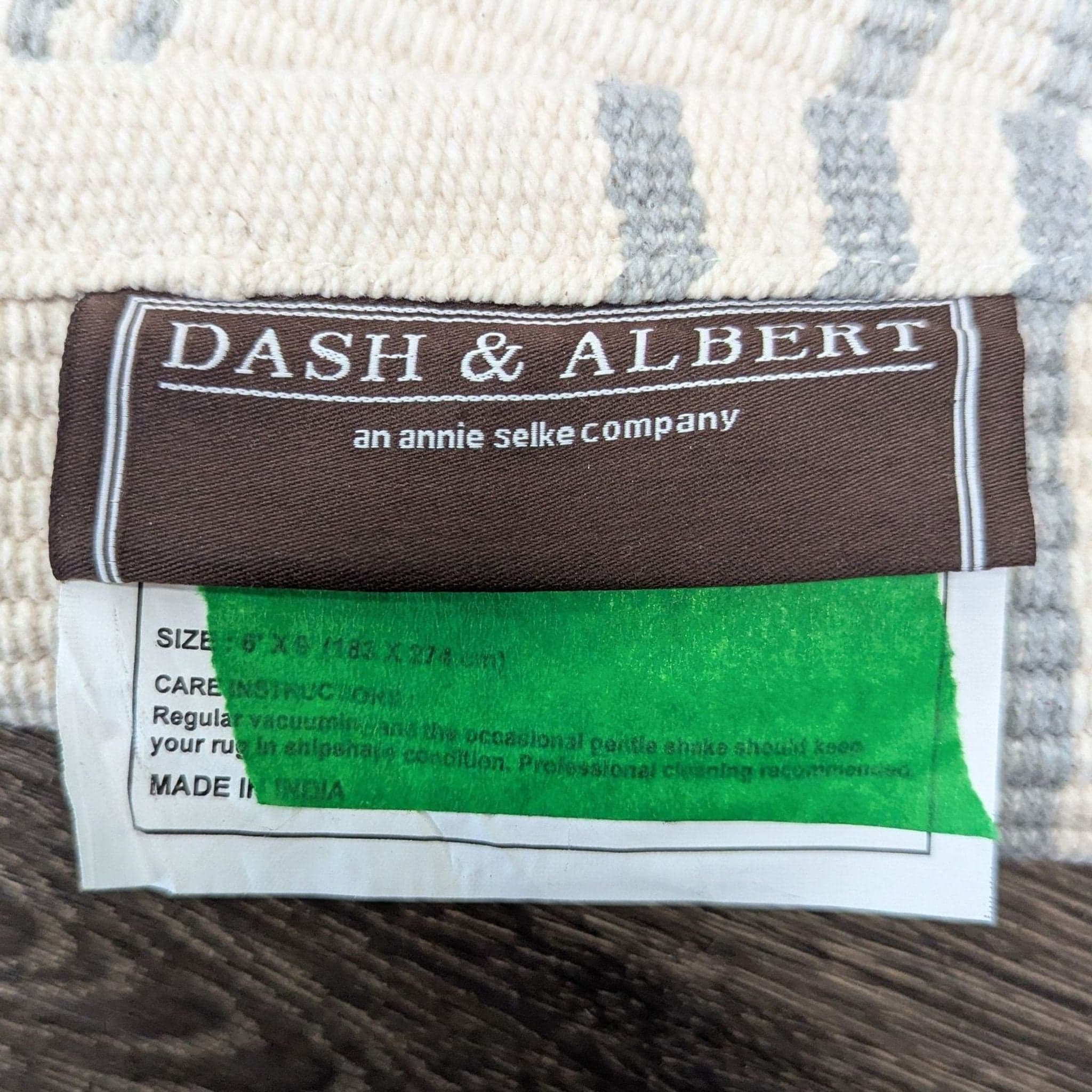 Dash and Albert Ivory & Grey Striped Flat Weave Rug - Thumbnail 7