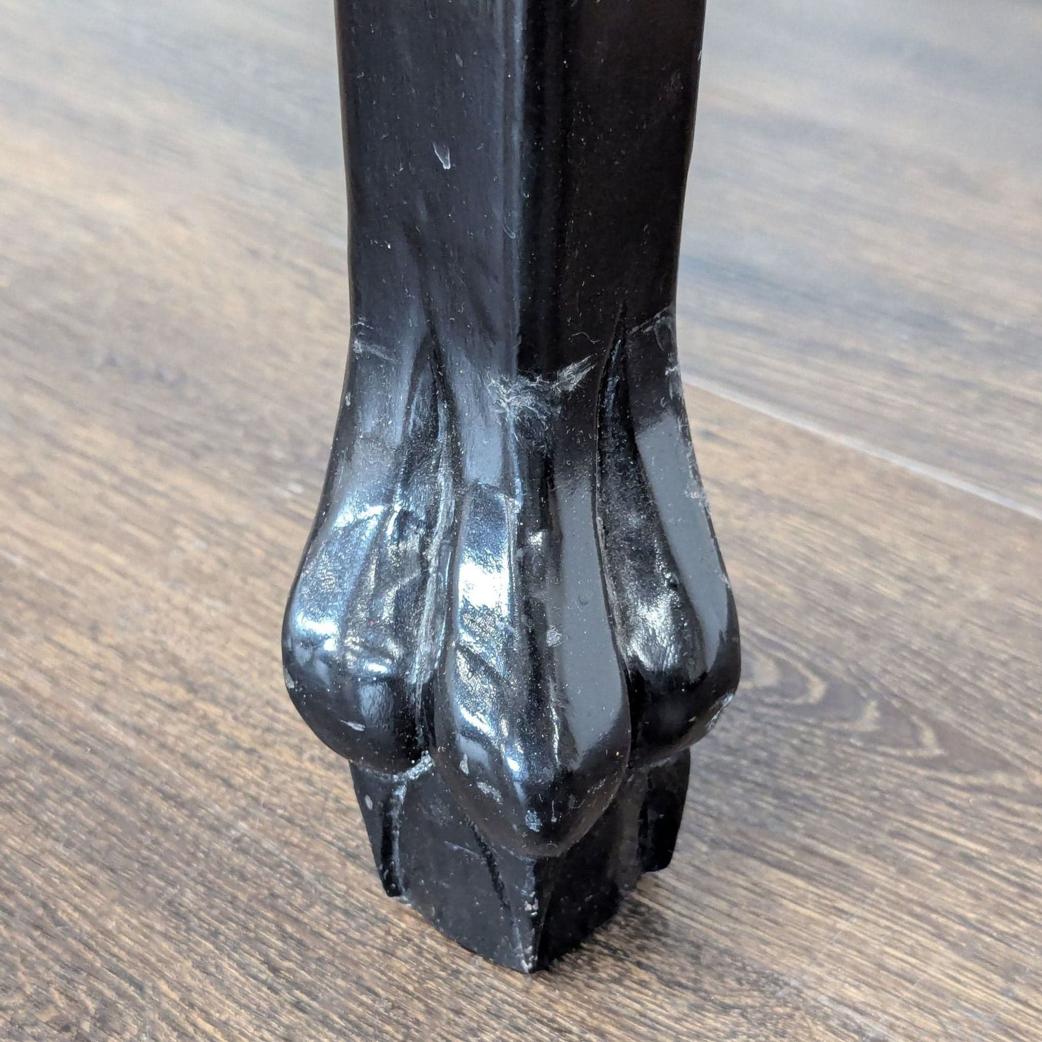 Custom Black Lacquer Chinoiserie Console Table - Thumbnail 6