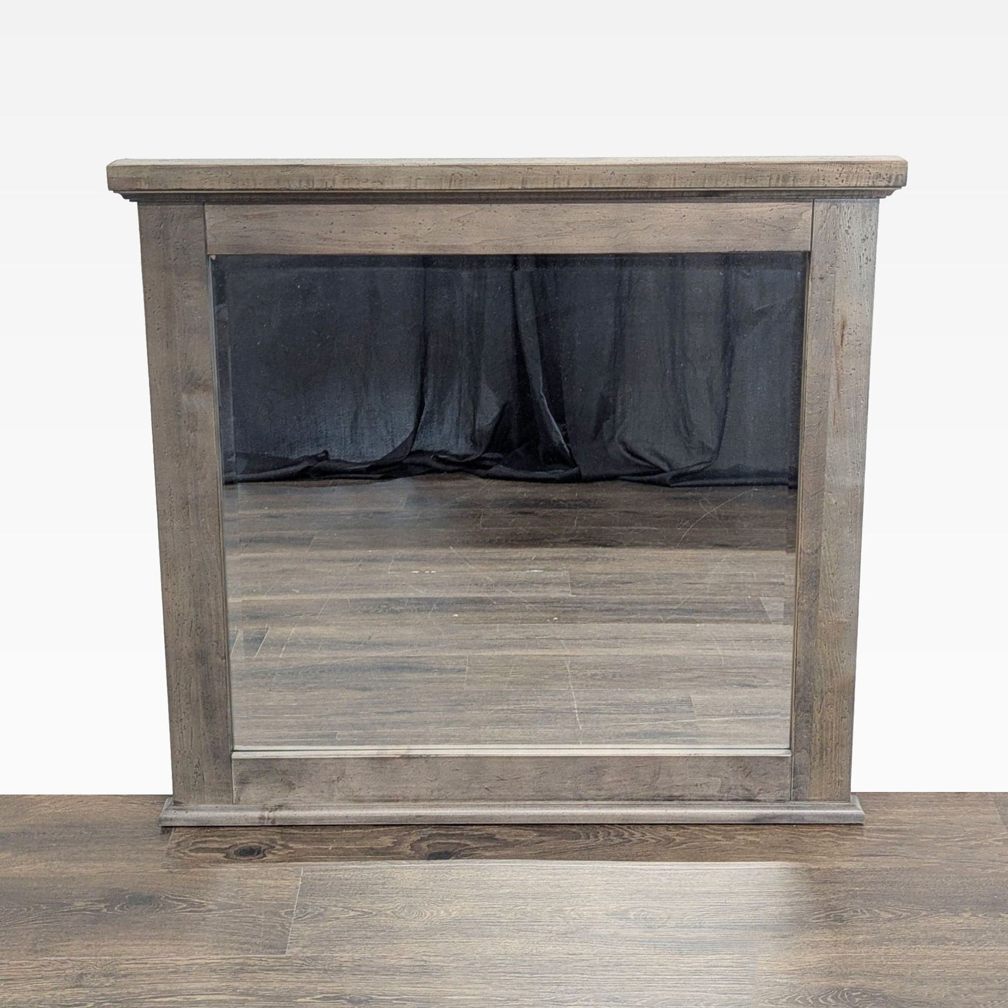 Vaughan Bassett Furniture Cool Rustic - Stone Grey Landscape Mirror - Image 1