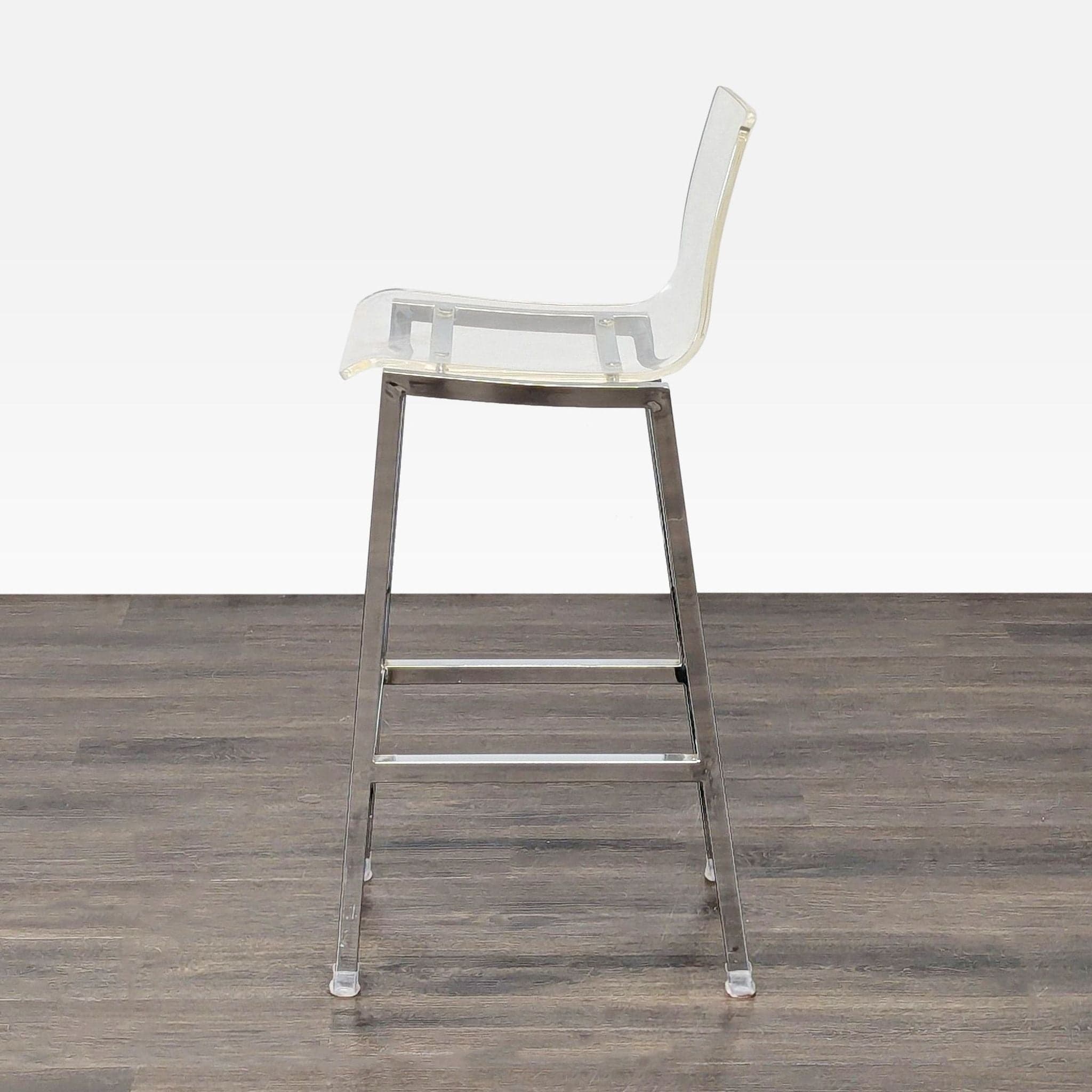 Acrylic and Chrome Bar Stool - Thumbnail 5