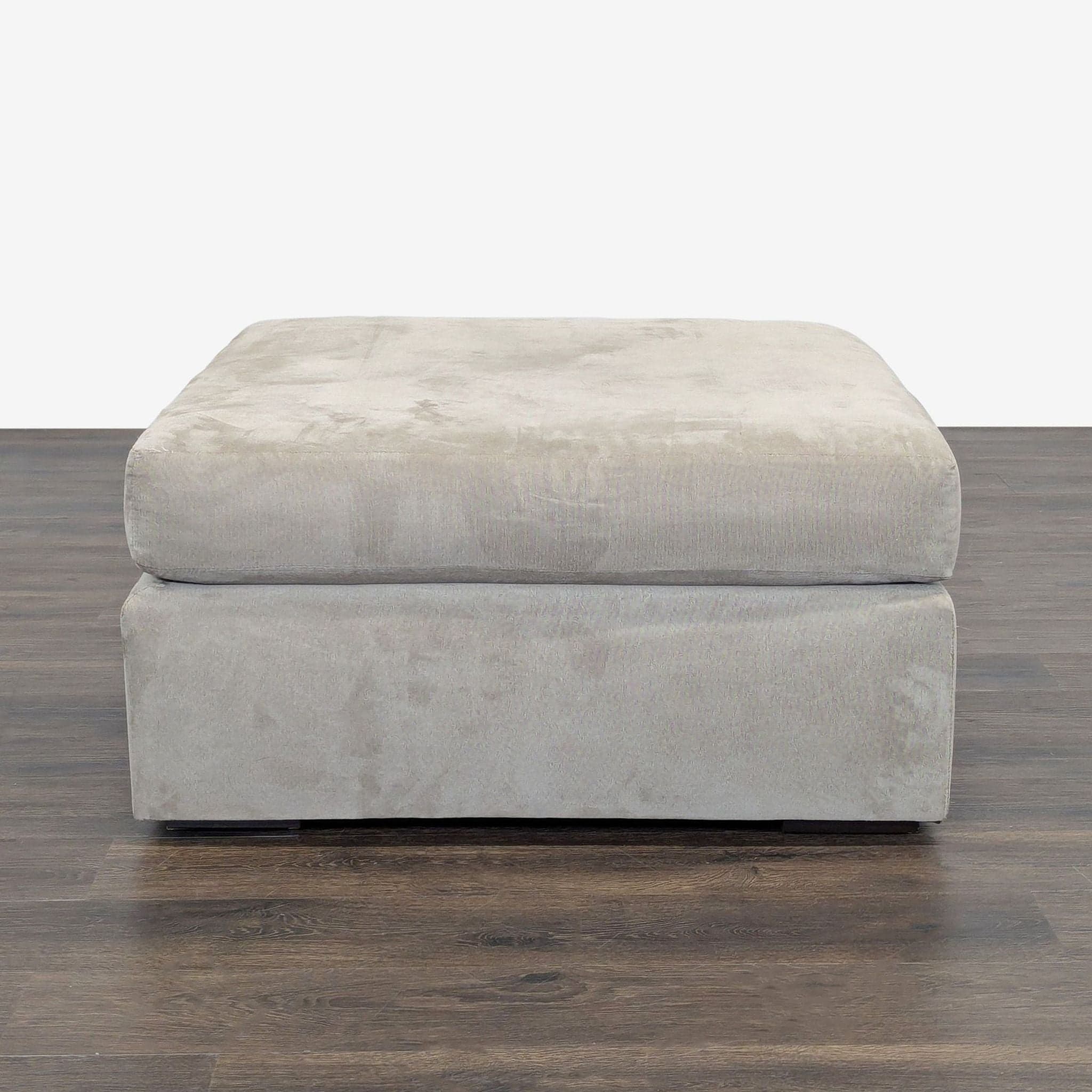 Upholstered Square Ottoman - Image 1