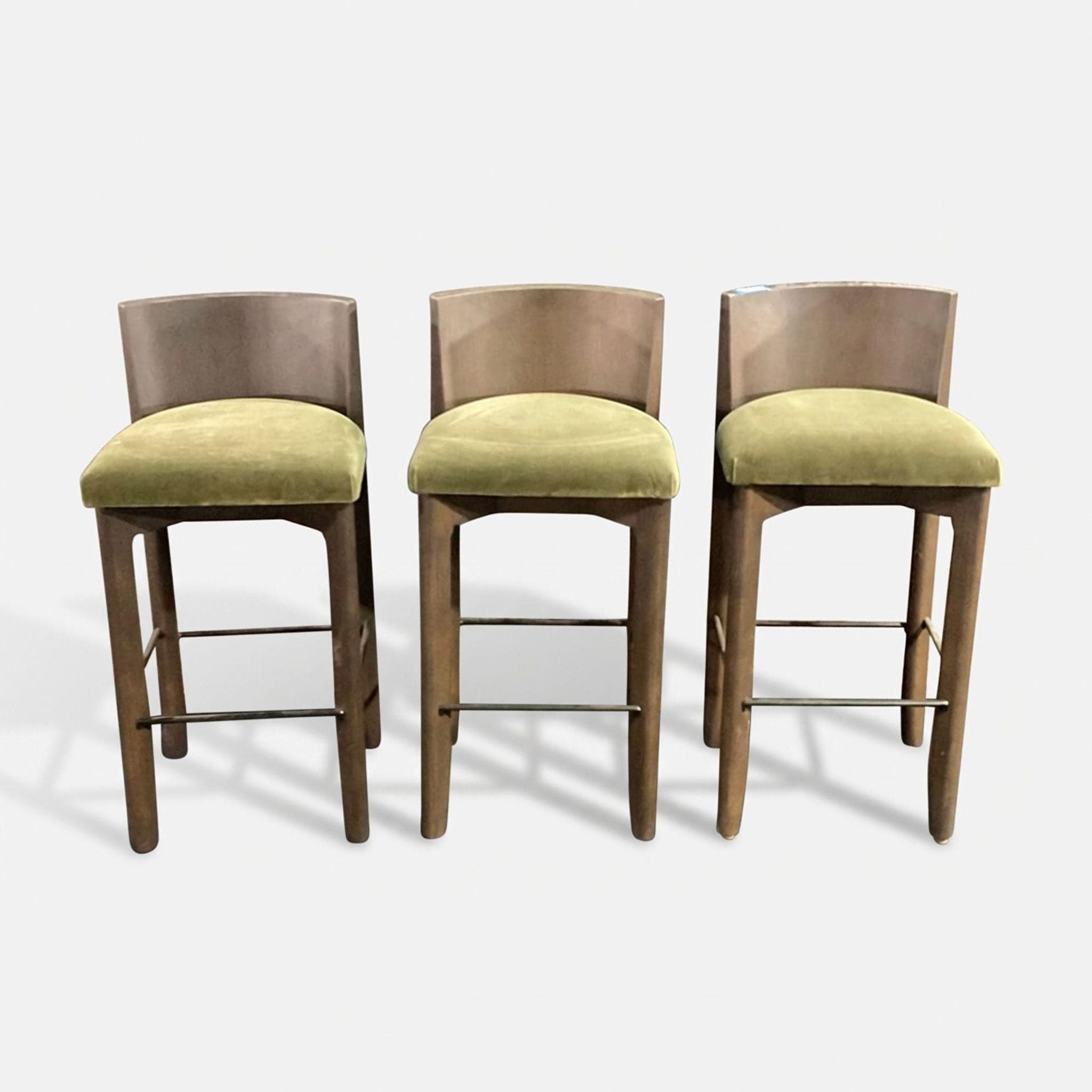 Set of Three Maiden Home Delancey Bar & Counter Stools - Image 1