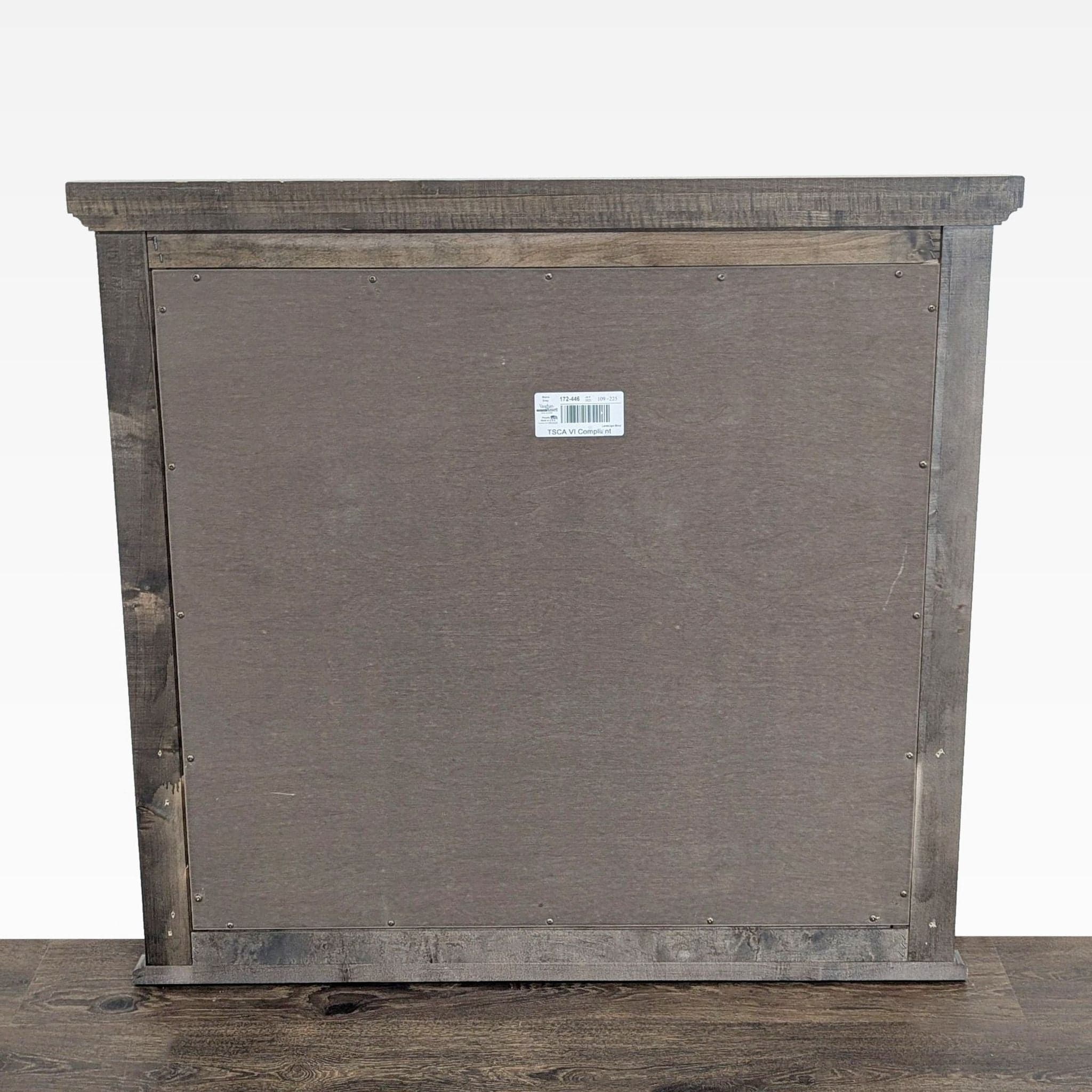 Vaughan Bassett Furniture Cool Rustic - Stone Grey Landscape Mirror - Thumbnail 4