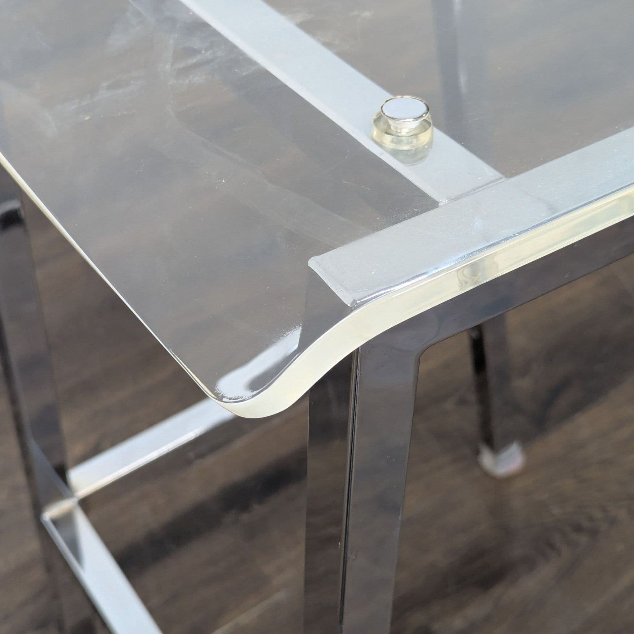 Acrylic and Chrome Bar Stool - Thumbnail 6