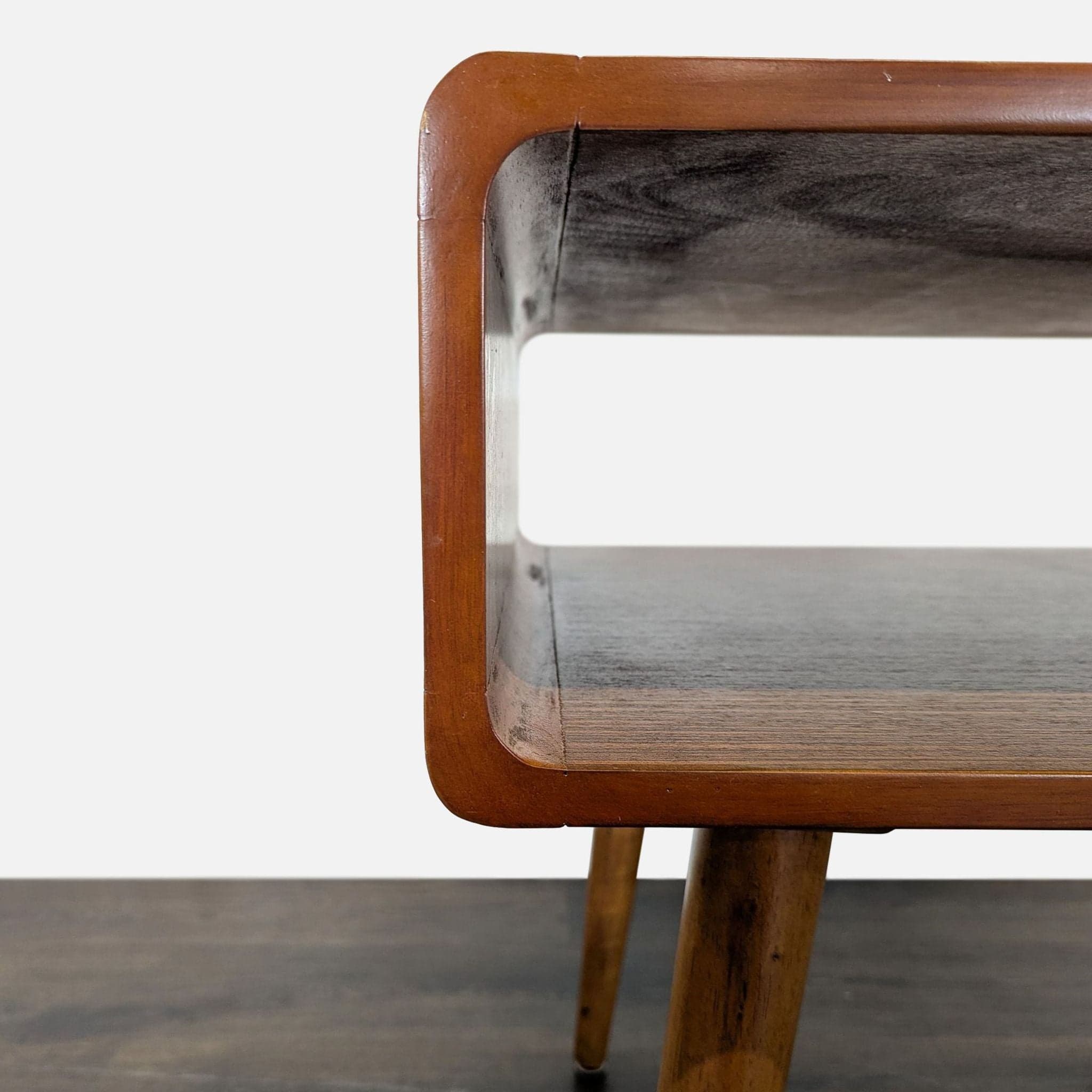 Pair of Mid-Century Open Shelf Nightstands - Thumbnail 6
