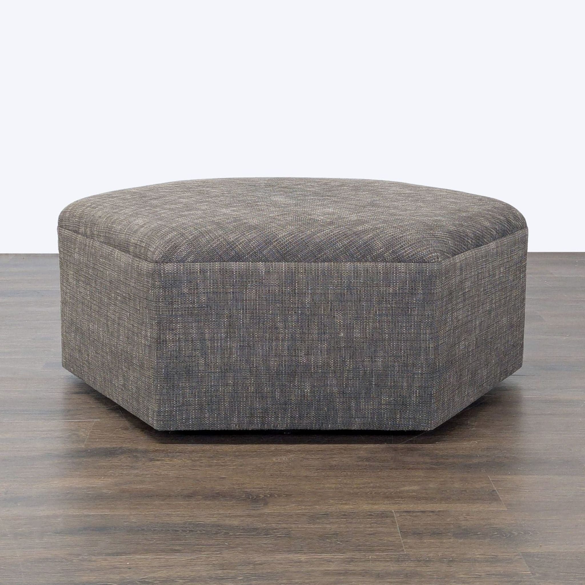 Hexagon Upholstered Ottoman - Thumbnail 7