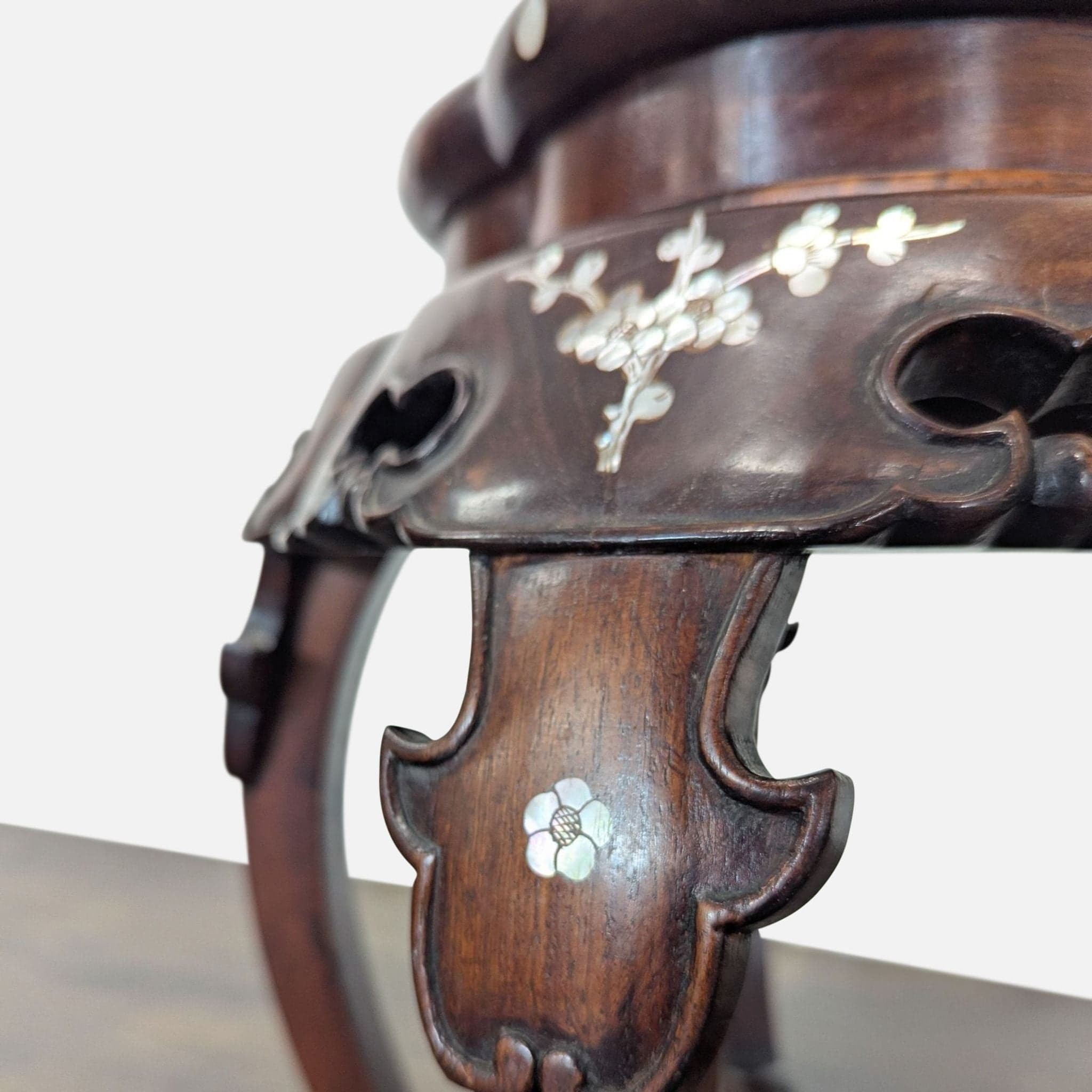 Chinese Inlaid Stool - Thumbnail 5