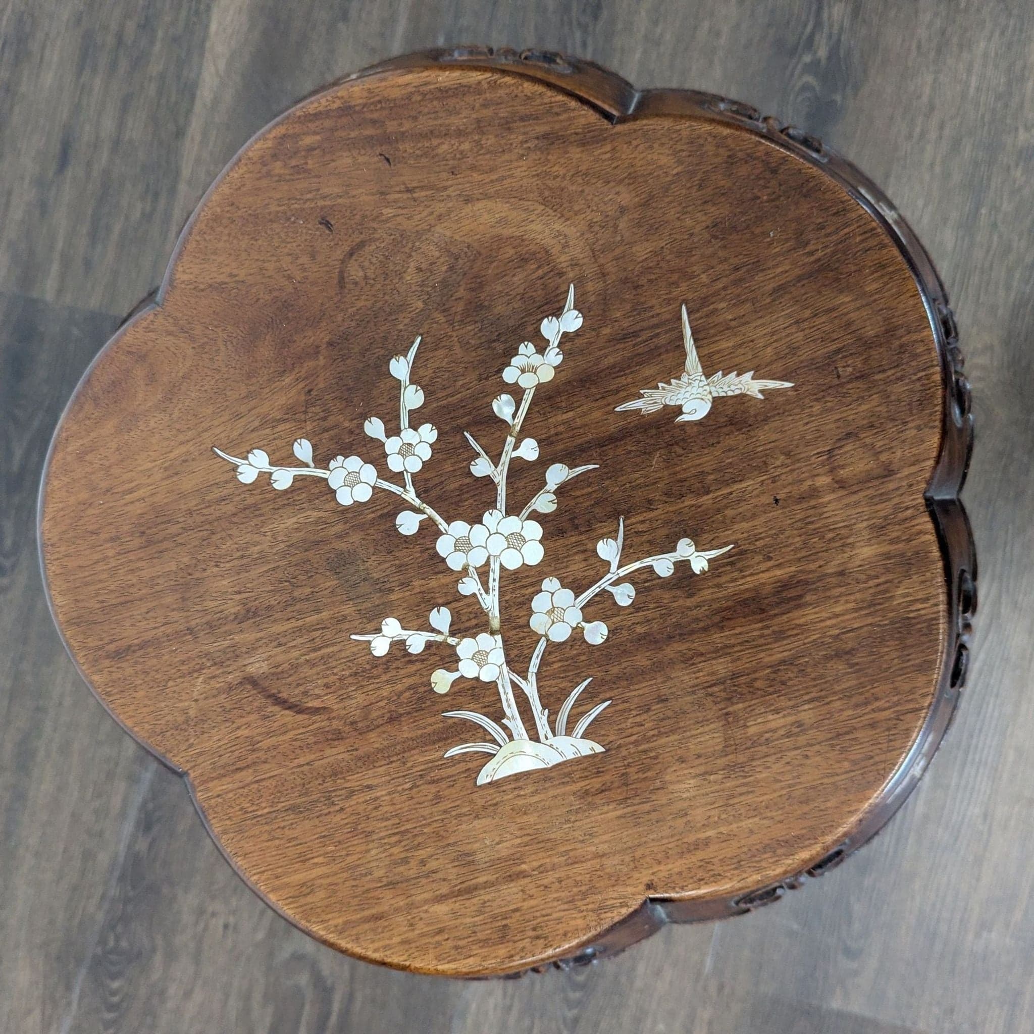 Chinese Inlaid Stool - Thumbnail 7