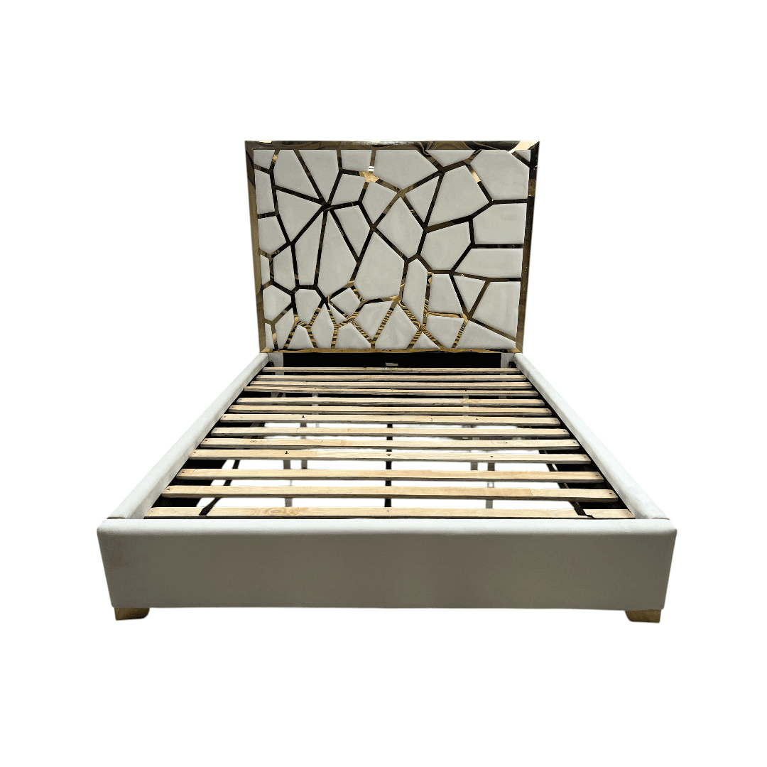 Mercer41 Upholstered Metal Platform Queen Bed - Thumbnail 4