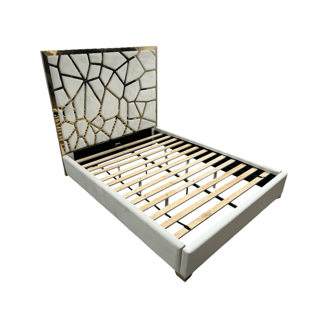 Mercer41 Upholstered Metal Platform Queen Bed - Thumbnail 9