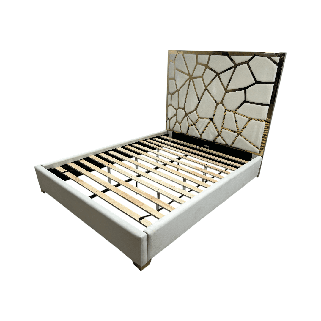 Mercer41 Upholstered Metal Platform Queen Bed - Thumbnail 5