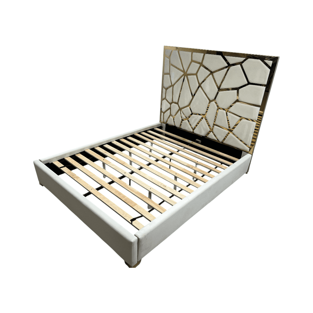 Mercer41 Upholstered Metal Platform Queen Bed - Thumbnail 6