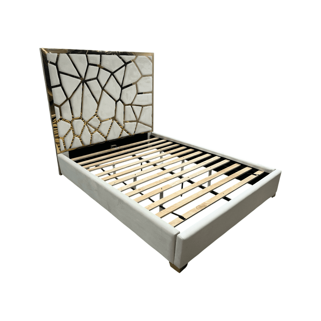 Mercer41 Upholstered Metal Platform Queen Bed - Thumbnail 8