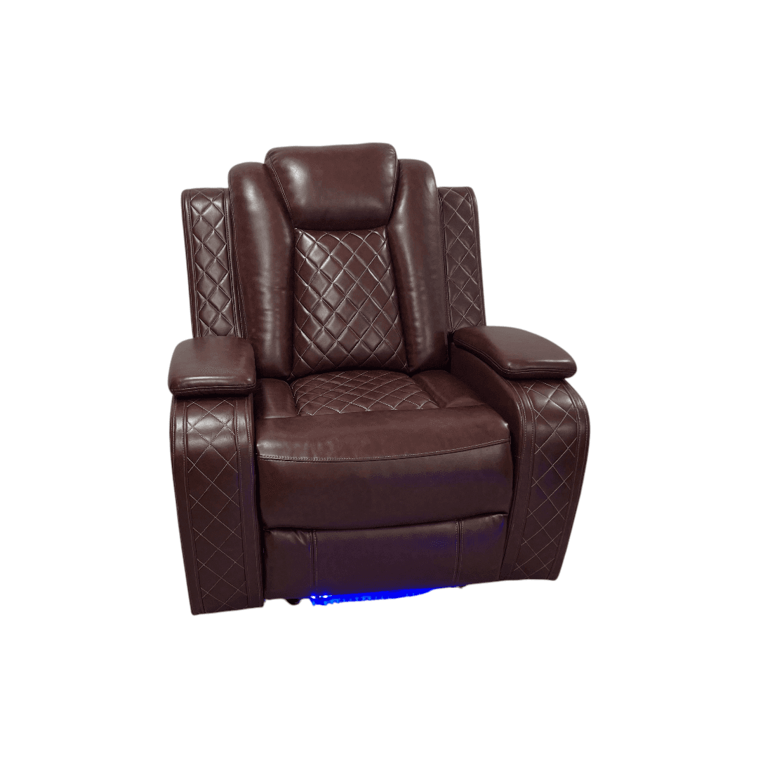 Winston Porter Charolett Breathing Leather Power Recliner Sofa with USB Ports Couch and Chair Set - Thumbnail 16